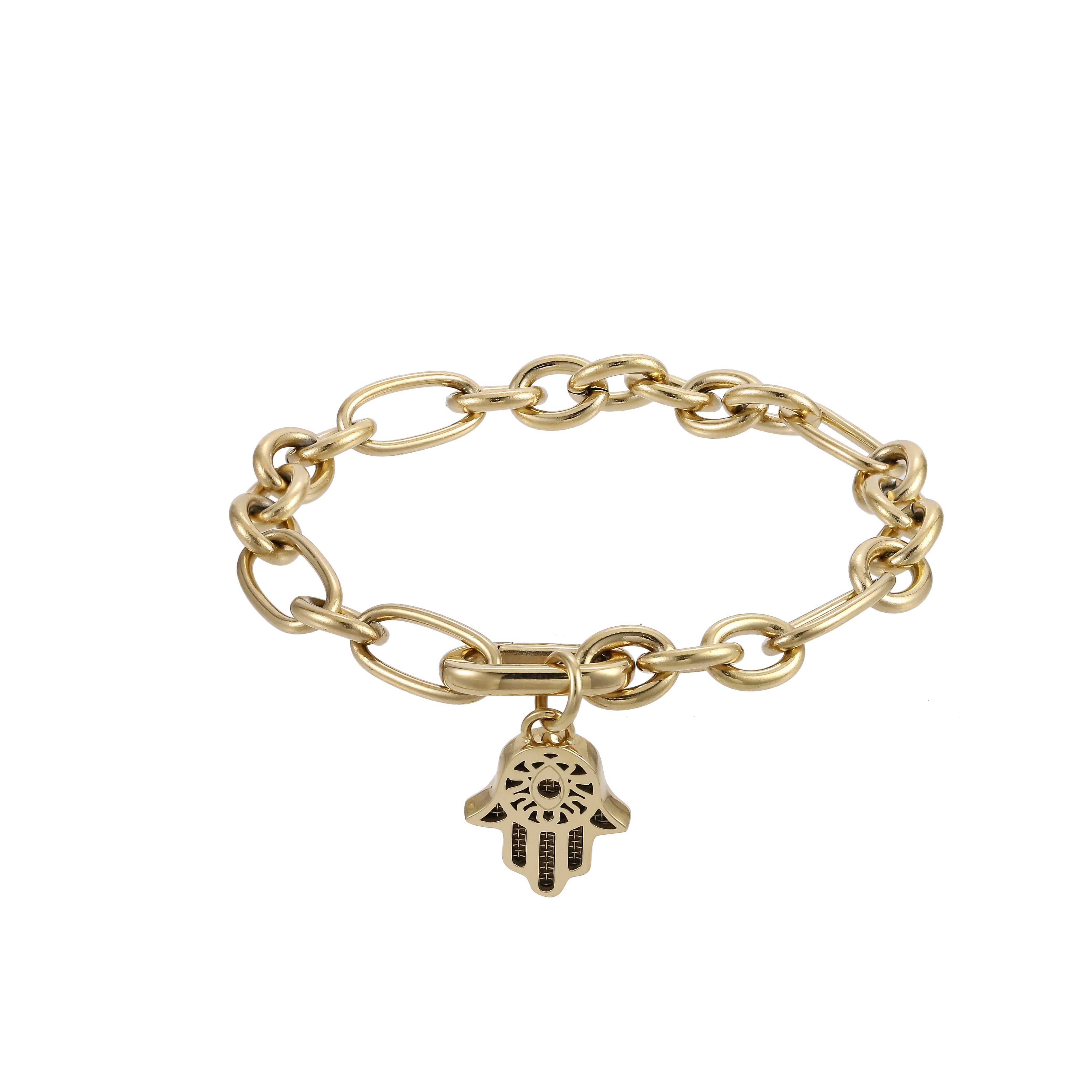 Hamsa Grace Bracelet-14K Gold Plated